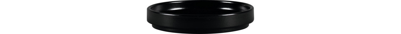 Nordic, Teller flach ohne Rand / Deckel ø 120 mm schwarz für NOBW12